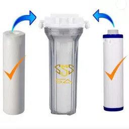 sastaacha Crystal Clear Transparent Pre Housing Filter With spanner Media Filter Cartridge image 2
