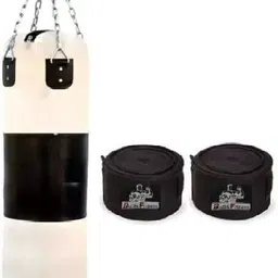 bulls fitness 3 Feet Unfilled Punching Bag With Boxing Handwrap Hanging Bag-picture-34