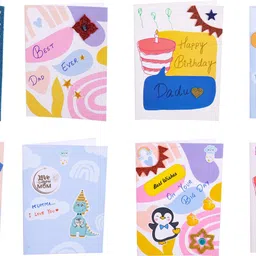 maalona-exclusive toys DIY Greeting Card Making Kit | Art and Craft Kit with 10 Big Cards image 4