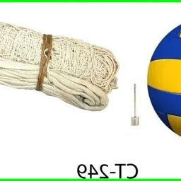 zxxxt md_Kit_Premium Quality Volleyball With Cotton Net CT-249 Volleyball Kit-picture-10