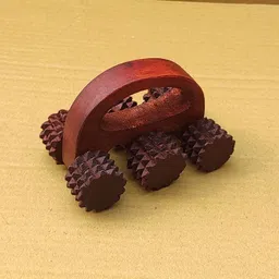 wood boss WB 6 WHEEL Wooden Acupressure Back Massager, Pain Relief Body Massager of 6 Massage Roller Massager-picture-21