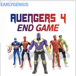 earlygenius Avengers Toy Set of 5 Super Hero Characters Action Figure Play Set : image 5