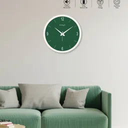 random Tic Toc Green Plastic Wall Clock image 1