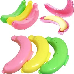 cryzone Store Banana Case for School Collage Baby Fruit case 2 Containers 2 Containers Lunch Box image 3