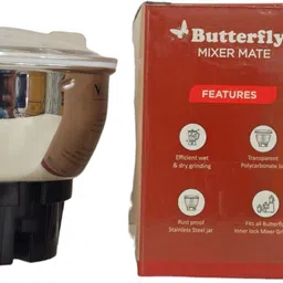 krum Butterfly Stainless Steel Mixer Mate Chutney Mixer Juicer Jar image 2