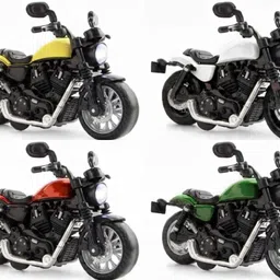 skhomedecor Multicolor pull back small bike image 3