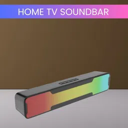 SACRO Megabar (PORTABLE HOME TV SOUNDBAR) Dynamic Thunder Sound With RGB LightWK490 20 W Bluetooth Soundbar-picture-25