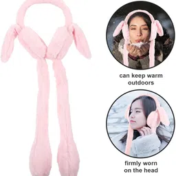 cypat We Provide Any Colors And Any Pattern Cute Rabbit Winter Ear Muffs For Kids C Ear Muff image 3