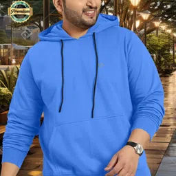 triptee Men Full Sleeve Solid Hooded Sweatshirt-picture-35