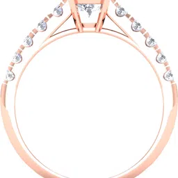 avsar R3635 14kt Cubic Zirconia Rose Gold ring-image-63