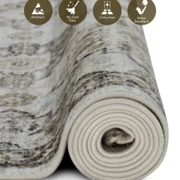 obsessions Cream and Brown Persian 3x5 Feet Machine Made Carpet image 5