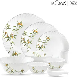 laopala Pack of 47 Opalware Novo Collection Vivid Green Dinner Set image 2