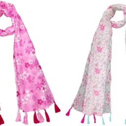 mss fashion Printed Chiffon Women Multicolor Scarf, Stole, Fancy Scarf-picture-17