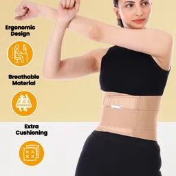 healntrust Contoured Lumber Sacral LS Belt Lumbar support Back Support Belt Back / Lumbar Support image 3