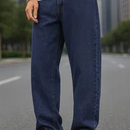 coy Men Loose Fit Low Rise Dark Blue Jeans-picture-11