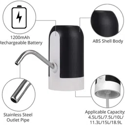 maurvi Water Dispenser Plastic Manual Hand Press Bottled Pump Bottled Water Dispenser image 2