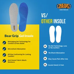 bear grips Orthotic Shoe Insoles for Diabetics & Elderly Silicone Full Length Orthotic Shoe Insole image 3
