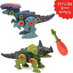 baby bloom Dinosaur Toys, Pack of 2 Dinosaurs with Screwdrivers for Kids 2-14 Year-picture-20