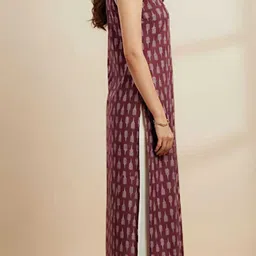 fusion store enterprises Women Printed, Floral Print Cotton Blend Straight Kurta image 3