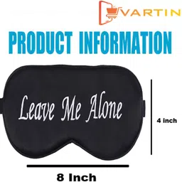 vartin Velvet Quotes Cartoon Eye Mask for Kids/Adults, Soft and Orthoptic image 2