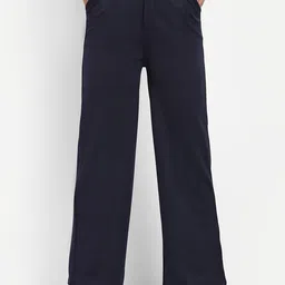 broadstar Women Loose Fit Blue Viscose Rayon Trousers-picture-38