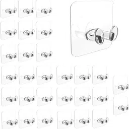 Clear Adhesive Wall Hooks, Transparent Plug Holder Hooks for Cables, Power Cords Hook 30-image-15