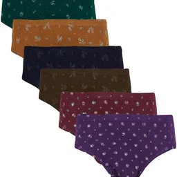dixcy josh Pack of 6 Women Hipster Multicolor Panty image 1