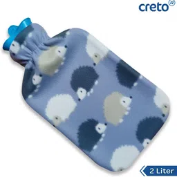 creto Durable Non-Rechargeable Heating Rubber Pad with Cover Non Electric 2 L Hot Water Bag-picture-18