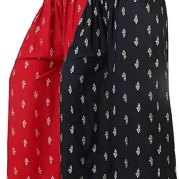 zarmin Pack of 2 Women Regular Fit Multicolor Lycra Blend Trousers-picture-28