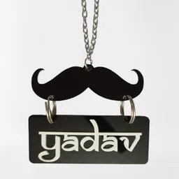 ridivansh creations Acrylic Car Hanging Yadav Both Side Car Hanging Ornament image 2