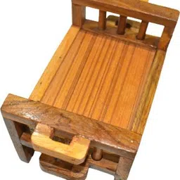 jai shree krishna Laddu Gopal Wooden Mosquito Net Bed,For Size 0 to 4 no. laddu gopal Jhula image 5