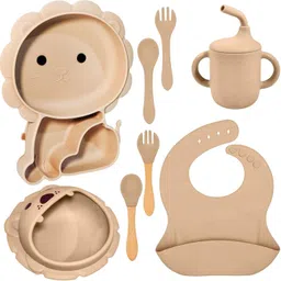 funblast BPA Free Silicone Tableware Baby Feeding Set – 8 Pcs - Silicone-picture-12