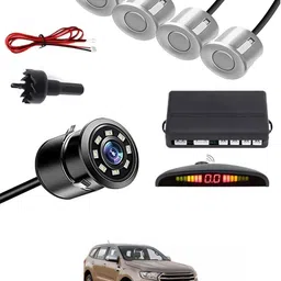 zplus Car Parking Sensors - Set of 4 with Reverse Parking Camera (Silver)-91 Safety of Passengers/Car One Alarm Kit-2289 Parking Sensor-picture-36