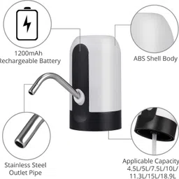5teknova Automatic Water Dispenser Pump with Rechargeable Battery V14 Bottled Water Dispenser-picture-18