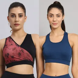 being runner Pack of 2 Women Sports Non Padded Bra-picture-37