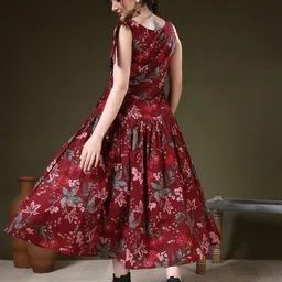 kimayra Women Printed Pure Cotton A-line Kurta image 5