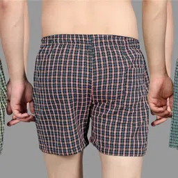 meemaya Pack of 3 Checkered Men Boxer image 2