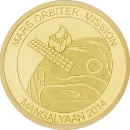 bangalore refinery Mangalyaan / Mars Orbiter Mission Coin 24 (999) K 5 g Gold Coin-picture-17