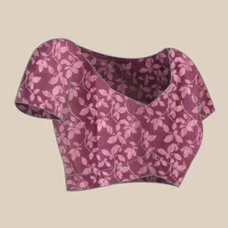 silk zone Ready to Wear Dyed Chanderi Cotton Blend Saree image 5