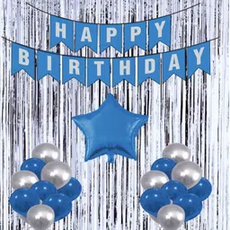 tejal trader Printed Happy Birthday Decoration kit Combo - 34 Pcs for Birthday Decor image 1