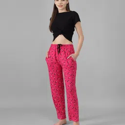 pstenterprises Pack of 2 Women Printed Multicolor Track Pants image 5