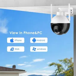 OneXsale FHD IP Dome Ptz CCTV Camera V380 pro 2-Way Audio Motion Alert Color Night Vision Security Camera image 5