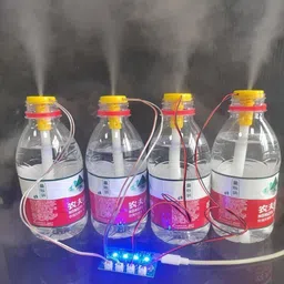 ranvirkar Type-C USB Mini Humidifier DIY Kit | 4-Way Mist Maker with Driver Board Temperature Sensor and Controller Electronic Hobby Kit image 4
