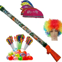High Pressure Pubg Pichkari(1 Pichkari +3 Magic Balloon+10 Holi Cap+1 Malinga) Water Gun-image-39