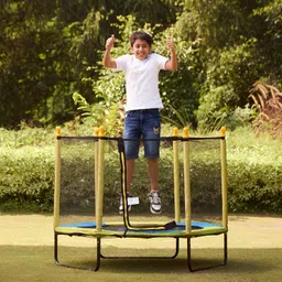 lifelong Trampoline for Kids - 55 Inch Trampoline with Safety Net - Spring Cover Padding Trampoline-picture-12