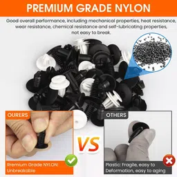 sthira 120pcs Car Bumper Clips Kit with Fastener Tool Car Audio Panel Remover image 3