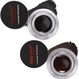 music flower 24 Black & Brown Brow & Gel Liner Combo for Defined Features 6 ml image 4