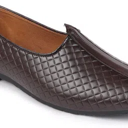 fausto Wedding Evening Fashion Ethnic Festive Dress Slip On Jutis and Mojaris For Men image 5