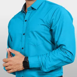 metronaut Men Regular Fit Solid Spread Collar Casual Shirt-picture-24