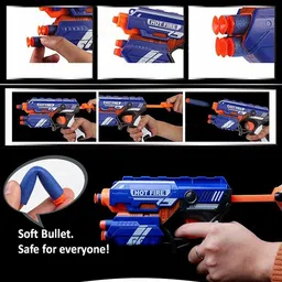planetoid Manual Soft Bullet Shooting Gun Toy with 10 Safe Foam Bullet for Kids Guns & Darts image 4